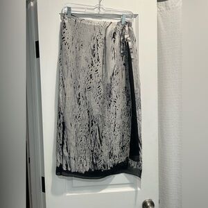 PURE DKNY Chic Black and Gray Women's Skirt